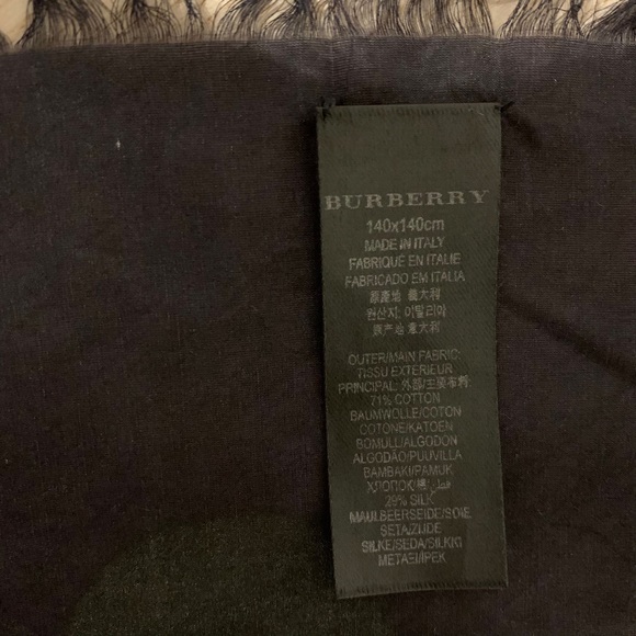 Burberry Prorsum Tie Dye Cotton Silk Scarf - Picture 9 of 10